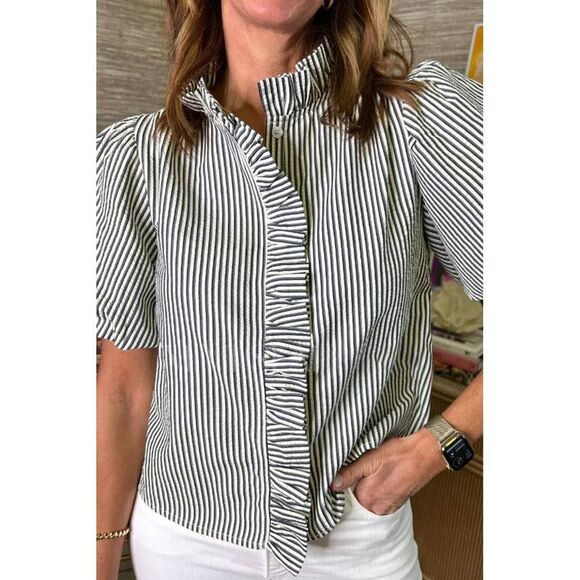 Everyday the Label Women Black Blouses & Shirts - Picture 1 of 4